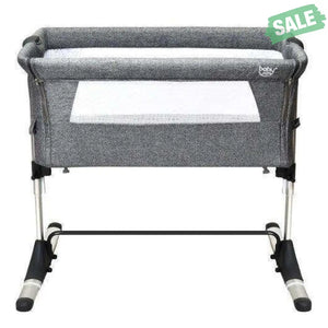 Travel Portable Baby Bed Side Sleeper Bassinet Crib with Carrying Bag-Gray Gray Bassinets & Bedside Sleepers