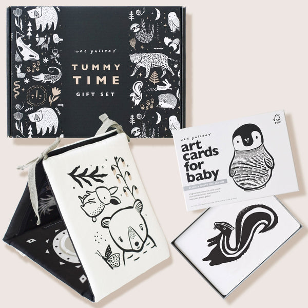 Baby Tummy Time Gallery with Mirror Gift Set for infants, promoting development and playtime fun.