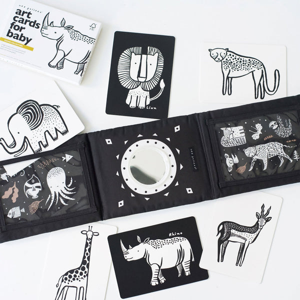 Baby Tummy Time Gallery with Mirror Gift Set at a 20-degree angle, perfect for developmental play and gifting.