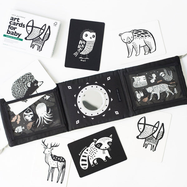 Baby Tummy Time Gallery with Mirror Gift Set, perfect for developmental play and gifts, shown at angle 19.