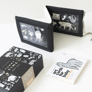 Baby Tummy Time Gallery with Mirror Gift Set, perfect for developmental play and gifting, shown from angle 11.