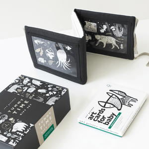 Baby Tummy Time Gallery with Mirror Gift Set at angle 10, perfect for encouraging tummy time play and development.