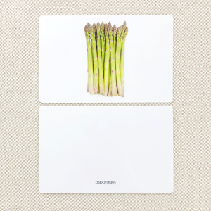 Vegetables Toddler Cards