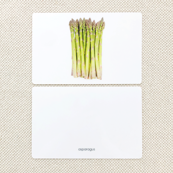 Vegetables Toddler Cards