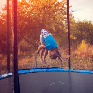 8/10/12/14/15/16 Feet Outdoor Trampoline Bounce Combo with Safety Closure Net Ladder