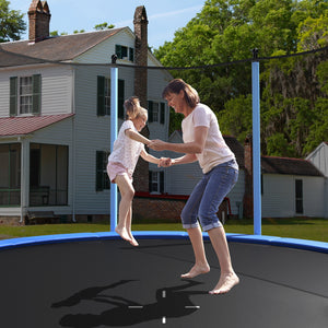 Outdoor Trampoline with Safety Closure Net
