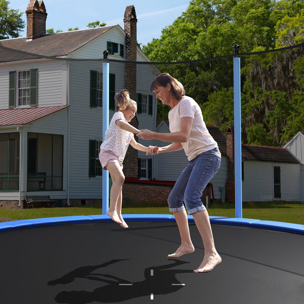 Outdoor Trampoline with Safety Closure Net