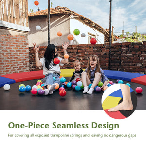 12ft waterproof trampoline safety pad cover, tear-resistant, universal fit for enhanced safety in toys & hobbies.