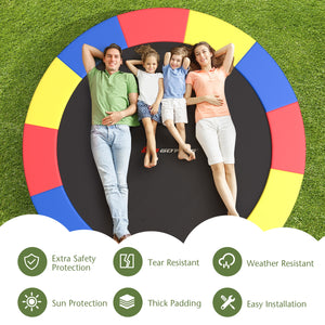 12 Feet Waterproof Trampoline Safety Pad - Tear-Resistant Spring Cover for Kids' Safety in Toys & Hobbies.