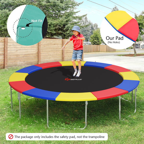 12ft waterproof trampoline safety pad cover, tear-resistant, universal fit, ideal for toys and hobbies.