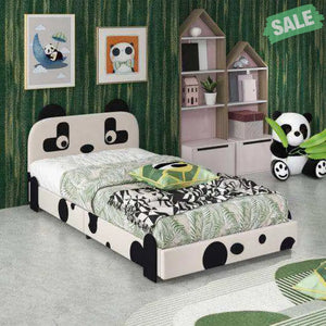 Twin Size Kids Bed with Cute Panda Headboard