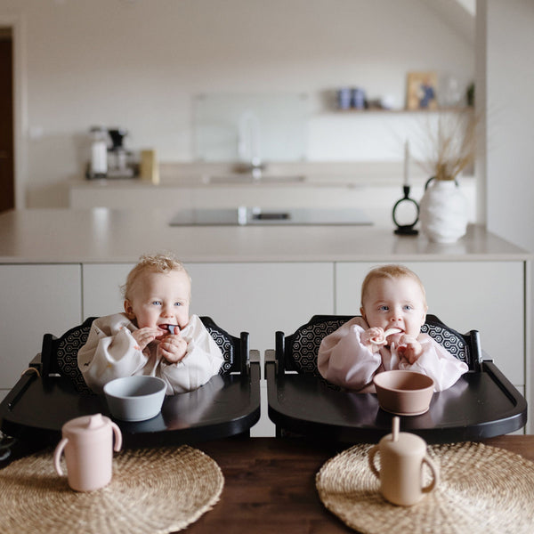 Mushie Long Sleeve Bib water resistant 6 to 24 months