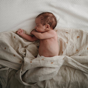 Mushie Organic Cotton Muslin Swaddle Blanket extra soft