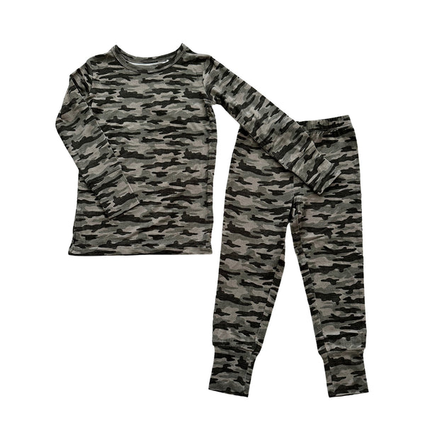 Camo Bamboo Two-Piece Pajama Set