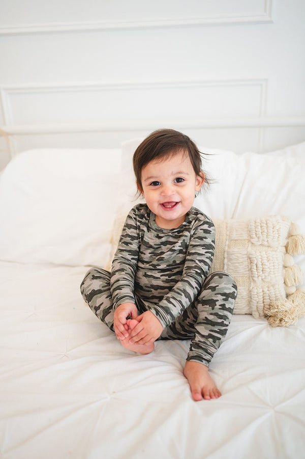 Camo Bamboo Two-Piece Pajama Set