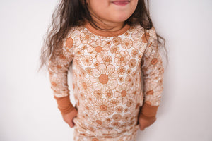 Flower Garden Bamboo Kids Pajama Set