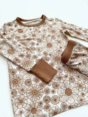 Flower Garden Bamboo Kids Pajama Set