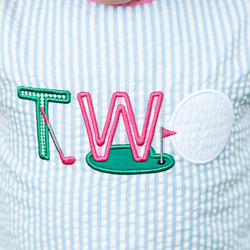 Teeing Up To Two Birthday Golf Dress - MOOGCO Baby
