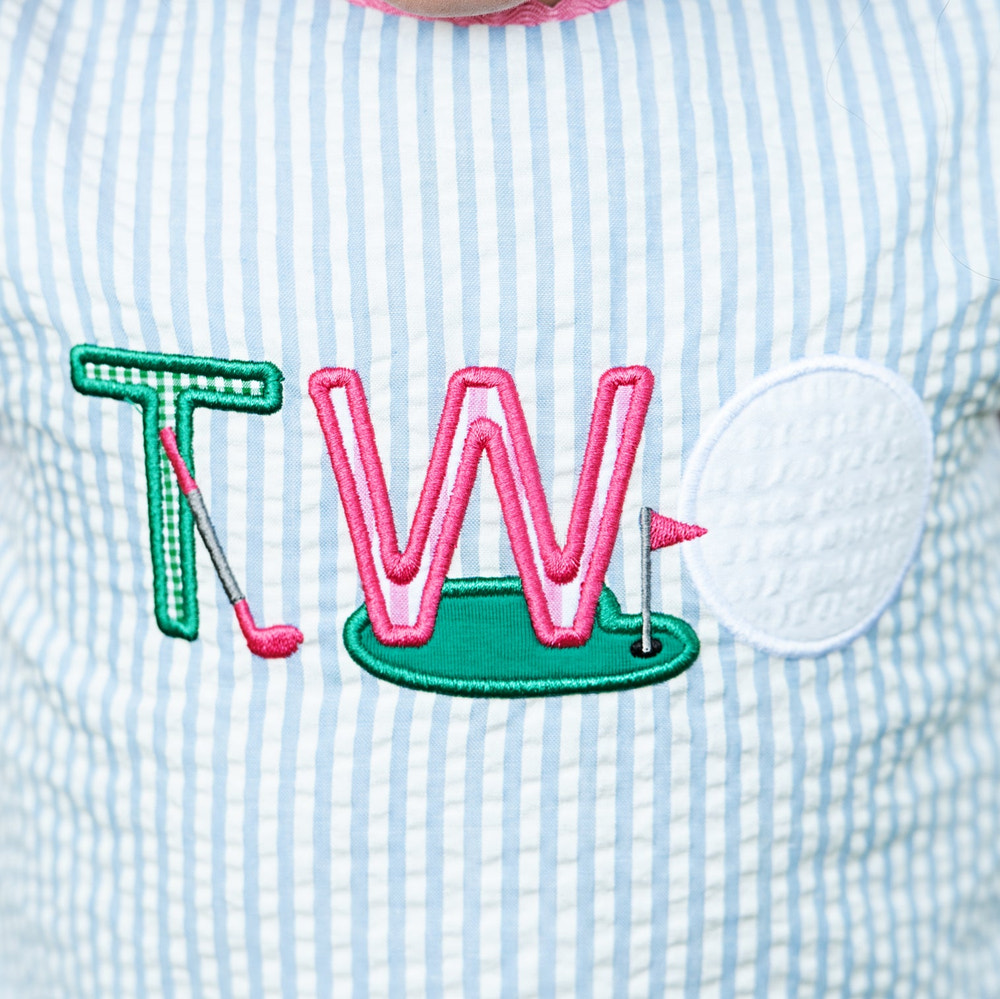 Teeing Up To Two Birthday Golf Dress - MOOGCO Baby