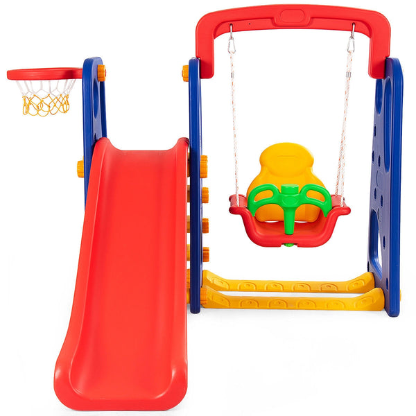 3-in-1 Junior Children Climber Slide Playset - Indoor & Outdoor