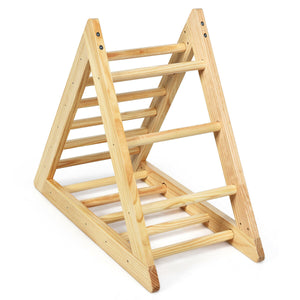 Wooden Triangle Climber for Toddler Step Training - Indoor & Outdoor