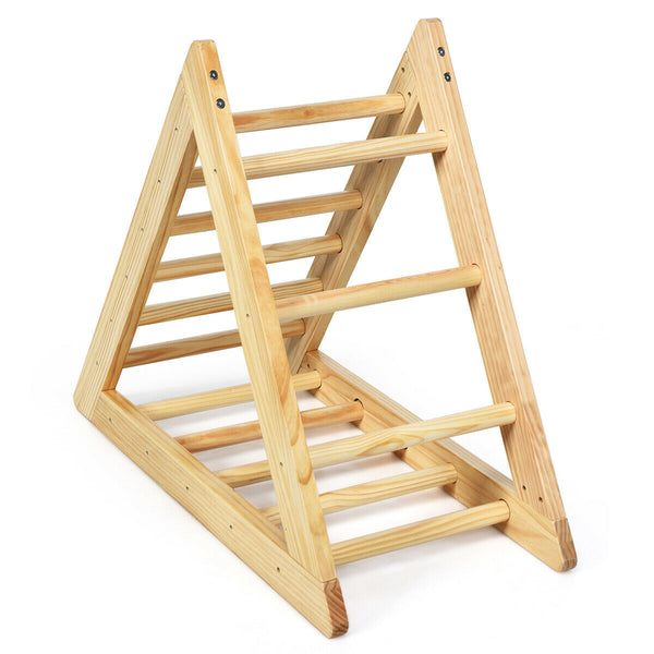Wooden Triangle Climber for Toddler Step Training - Indoor & Outdoor