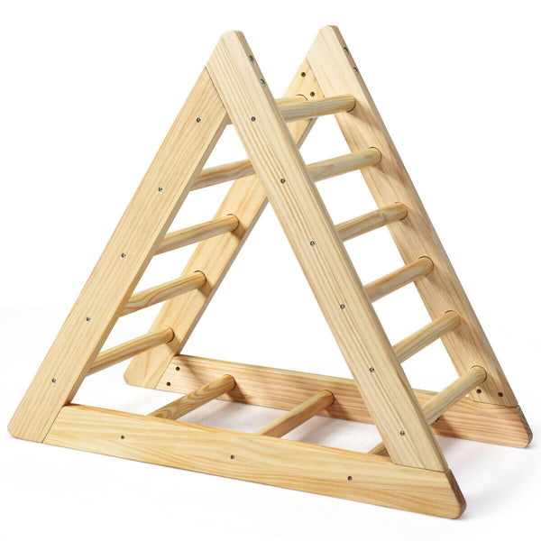 Wooden Triangle Climber for Toddler Step Training - Indoor & Outdoor