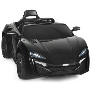 12V 2.4G RC electric vehicle for kids with lights, perfect for outdoor play and adventure.