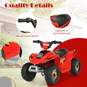 6V Kids Electric ATV 4 Wheels Ride-On Toy - Rechargeable