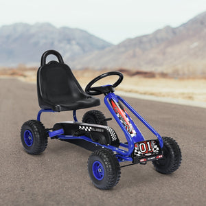 4 Wheel Pedal Powered Ride On with Adjustable Seat - Educational for Kids