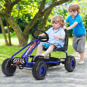 4 Wheel Pedal Powered Ride On with Adjustable Seat - Educational for Kids