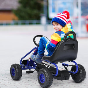 4 Wheel Pedal Powered Ride On with Adjustable Seat - Educational for Kids