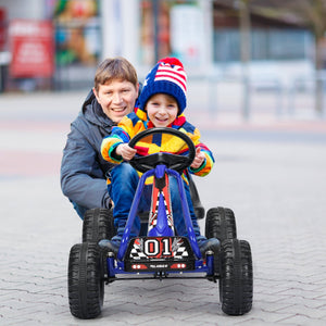 4 Wheel Pedal Powered Ride On with Adjustable Seat - Educational for Kids