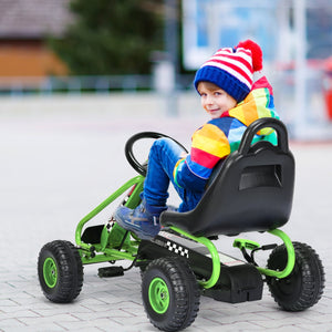 4 Wheel Pedal Powered Ride On with Adjustable Seat - Educational for Kids
