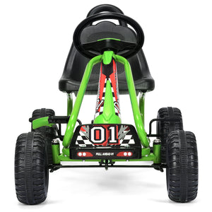 4 Wheel Pedal Powered Ride On with Adjustable Seat - Educational for Kids