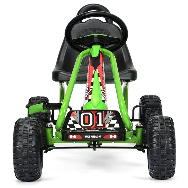 4 Wheel Pedal Powered Ride On with Adjustable Seat - Educational for Kids