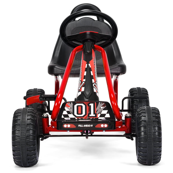 4 Wheel Pedal Powered Ride On with Adjustable Seat - Educational for Kids