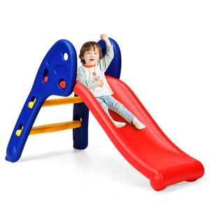 2 Step Children Folding Plastic Slide in vibrant colors, perfect for outdoor play and fun activities.