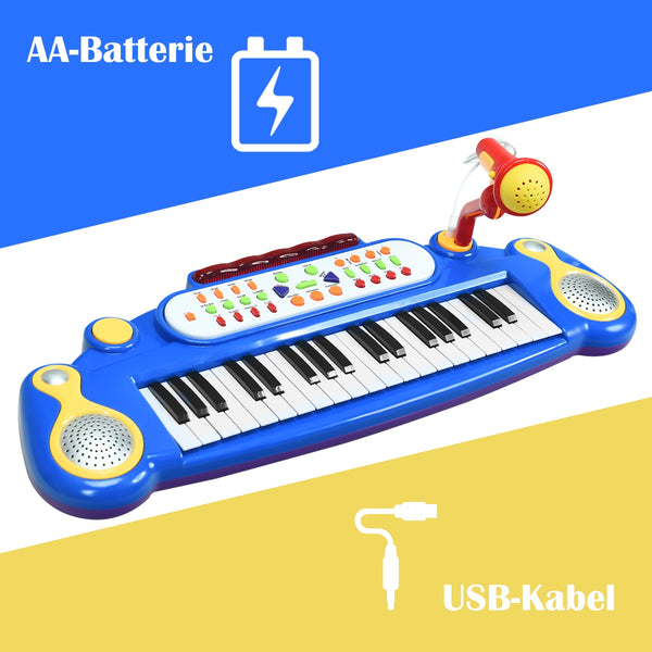 37 Key Electronic Keyboard Kids Toy Piano - Educational