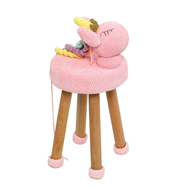 Unicorn Rug And Stool Set