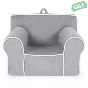 Upholstered Kids Sofa with Velvet Fabric and High-Quality Sponge-Pink Kids Chairs & Seating