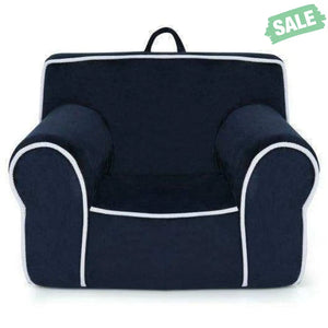 Upholstered Kids Sofa with Velvet Fabric and High-Quality Sponge-Pink Kids Chairs & Seating