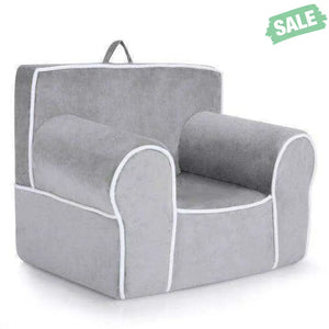 Upholstered Kids Sofa with Velvet Fabric and High-Quality Sponge-Pink Kids Chairs & Seating