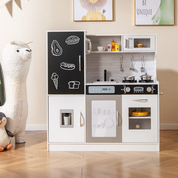 Pretend Play Kitchen with Utensils for Kids Aged 3+ - Realistic
