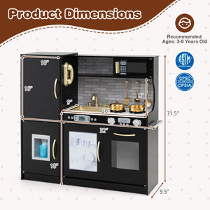 Toddler Pretend Play Kitchen for Boys and Girls 3-6 Years Old