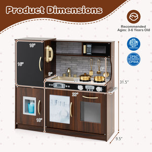 Toddler Pretend Play Kitchen for Boys and Girls 3-6 Years Old