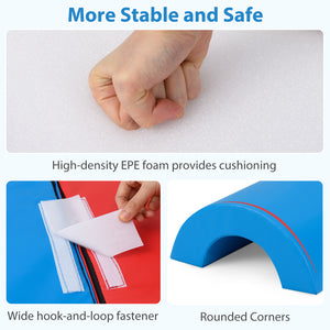 7-Piece Soft Foam Toddler Climbing Blocks Set PU Leather for 1+ Year Old