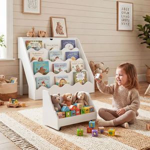2-In-1 Kids Bookshelf & Toy Storage Organizer - Multi - Multi