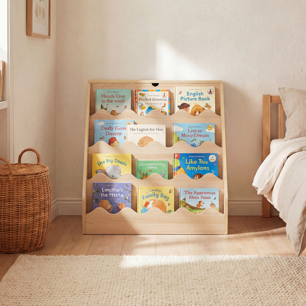 2-In-1 Kids Bookshelf & Toy Storage Organizer - Multi - Multi