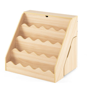 2-In-1 Kids Bookshelf & Toy Storage Organizer - Multi - Multi